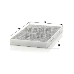 Mann-Filter CUK3192 Aktívszenes Pollenszűrő