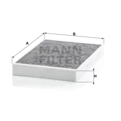 Mann-Filter CUK34003 Aktívszenes Pollenszűrő