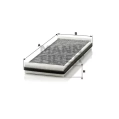 Mann-Filter CUK3840 Aktívszenes Pollenszűrő