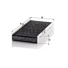 Mann-Filter CUK3847 Aktívszenes Pollenszűrő