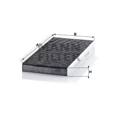 Mann-Filter CUK4054 Aktívszenes Pollenszűrő