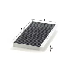 Mann-Filter CUK5366 Aktívszenes Pollenszűrő