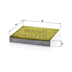 Mann-Filter FP1919 Antibakteriális Pollenszűrő