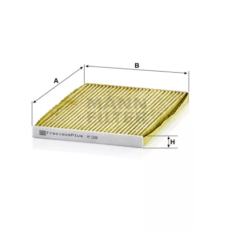 Mann-Filter FP1936 Antibakteriális Pollenszűrő