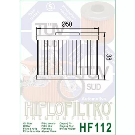 Hiflofiltro HF112 olajszűrő