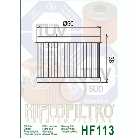 Hiflofiltro HF113 olajszűrő