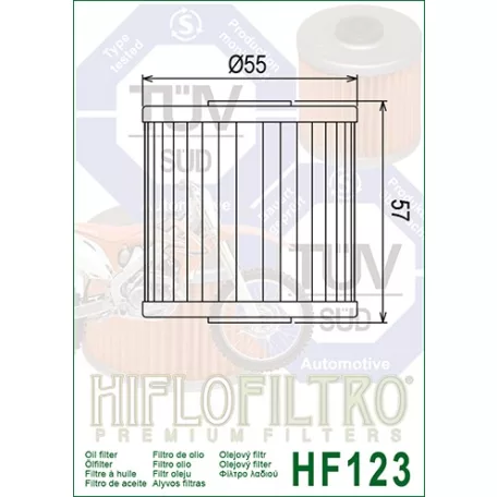 Hiflofiltro HF123 olajszűrő
