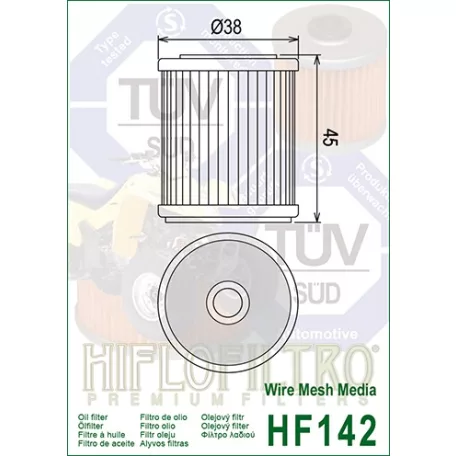 Hiflofiltro HF142 olajszűrő