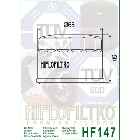 Hiflofiltro HF147 olajszűrő