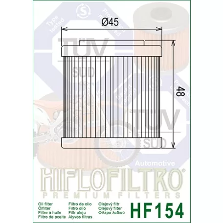Hiflofiltro HF154 olajszűrő