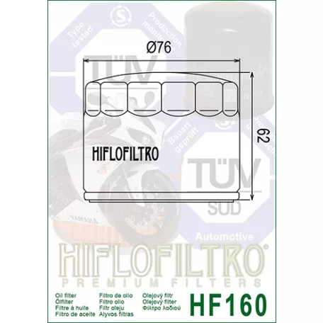 Hiflofiltro HF160 olajszűrő