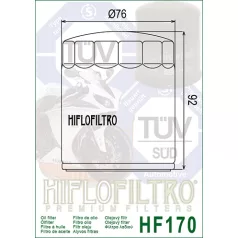 Hiflofiltro HF170C olajszűrő