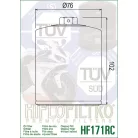 Hiflofiltro HF171CRC olajszűrő