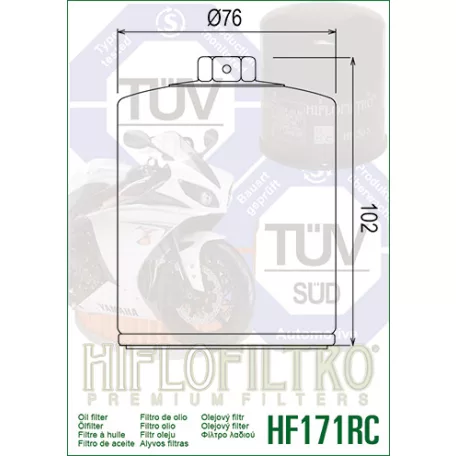 Hiflofiltro HF171CRC olajszűrő
