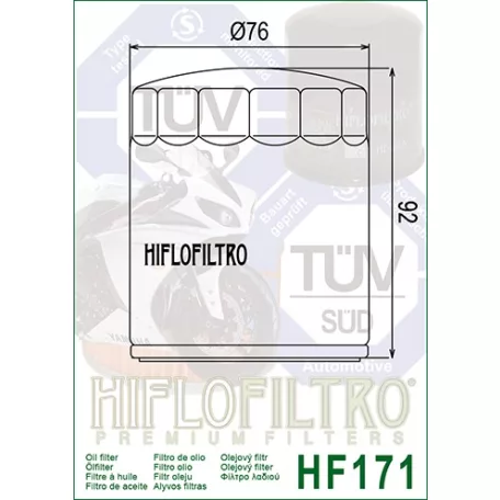 Hiflofiltro HF171 olajszűrő