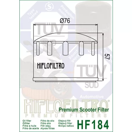 Hiflofiltro HF184 olajszűrő