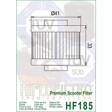 Hiflofiltro HF185 olajszűrő