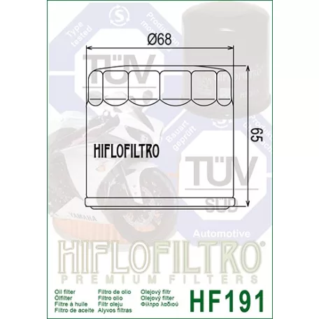 Hiflofiltro HF191 olajszűrő