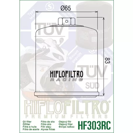 Hiflofiltro HF303RC olajszűrő