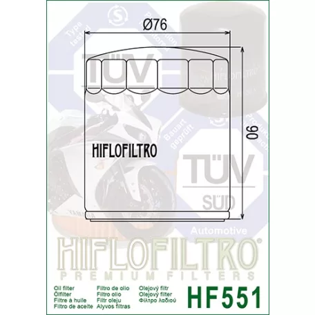 Hiflofiltro HF551 olajszűrő