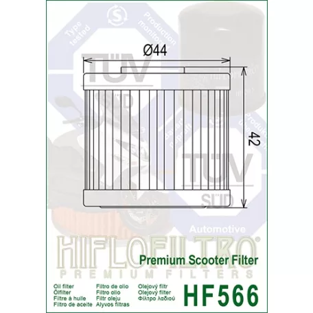 Hiflofiltro HF566 olajszűrő
