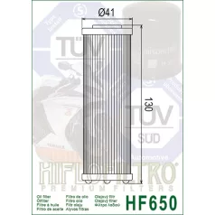 Hiflofiltro HF650 olajszűrő