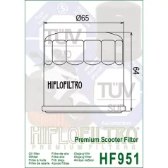 Hiflofiltro HF951 olajszűrő