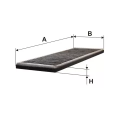 Filtron K 1000A (K1000A) aktívszenes pollenszűrő