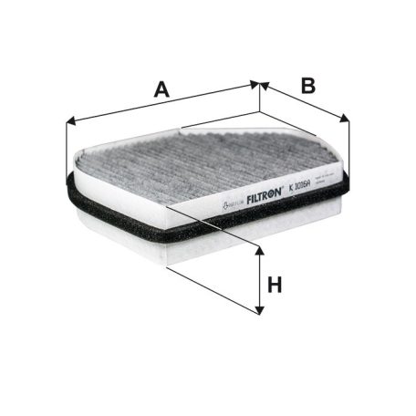 Filtron K 1016A (K1016A) aktívszenes pollenszűrő