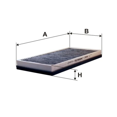 Filtron K 1020A (K1020A) aktívszenes pollenszűrő