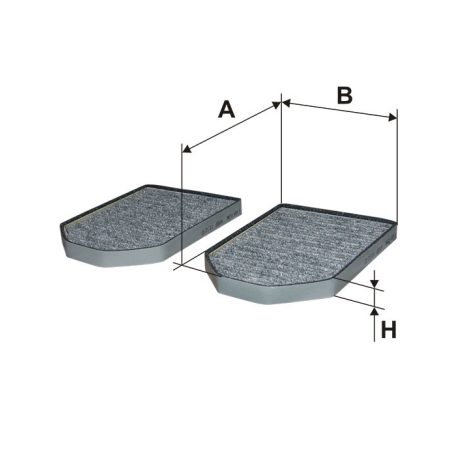 Filtron K 1069A-2X (K1069A-2X) aktívszenes pollenszűrő