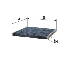 Filtron K 1083A (K1083A) aktívszenes pollenszűrő