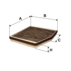 Filtron K 1104A (K1104A) aktívszenes pollenszűrő