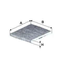 Filtron K 1122A (K1122A) aktívszenes pollenszűrő