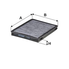 Filtron K 1266A (K1266A) aktívszenes pollenszűrő