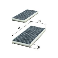 Filtron K 1319A-2X (K1319A-2X) aktívszenes pollenszűrő