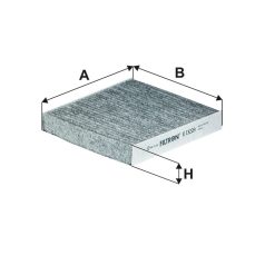 Filtron K 1322A (K1322A) aktívszenes pollenszűrő