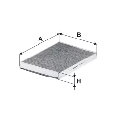 Filtron K 1378A (K1378A) aktívszenes pollenszűrő