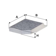 Filtron K 1416A (K1416A) aktívszenes pollenszűrő