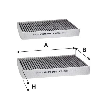 Filtron K 1428A-2X (K1428A-2X) aktívszenes pollenszűrő