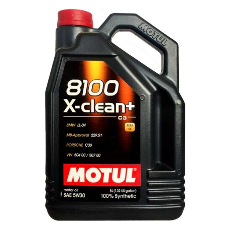 Motul 8100 X-Clean+ 5W-30 5L motorolaj - Motorolajbolt.hu