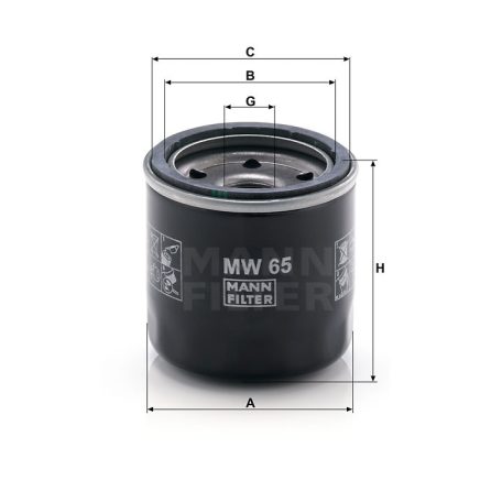 Mann-Filter MW65 Olajszűrő