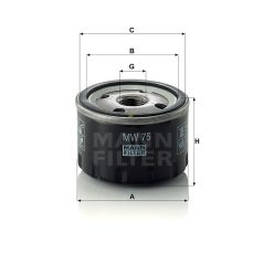 Mann-Filter MW75 Olajszűrő