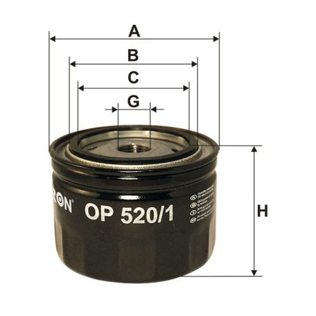 Filtron OP 520/1 (OP520/1) olajszűrő