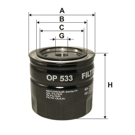 Filtron OP 533 (OP533) olajszűrő
