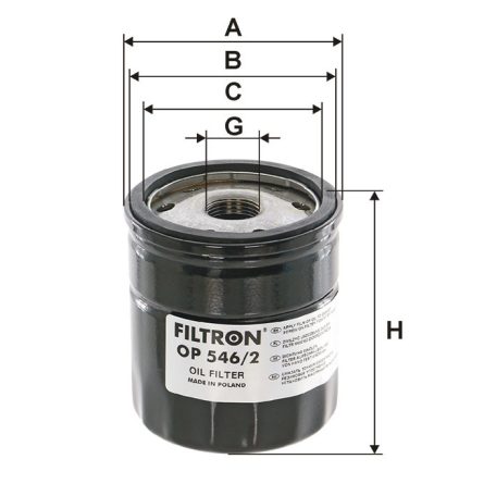 Filtron OP 546/2 (OP546/2) olajszűrő