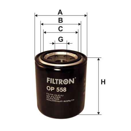 Filtron OP 558 (OP558) olajszűrő