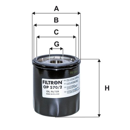 Filtron OP 570/2 (OP570/2) olajszűrő