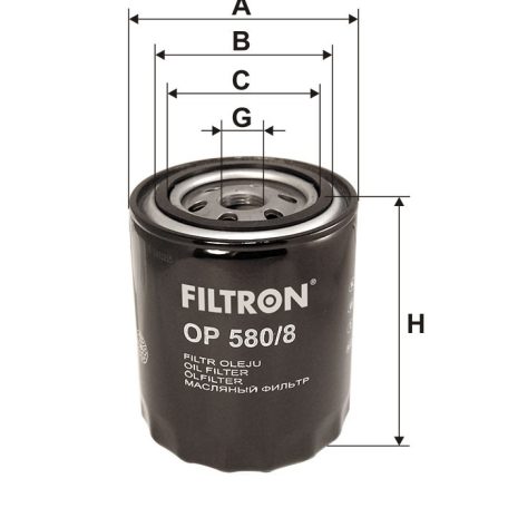 Filtron OP 580/8 (OP580/8) olajszűrő