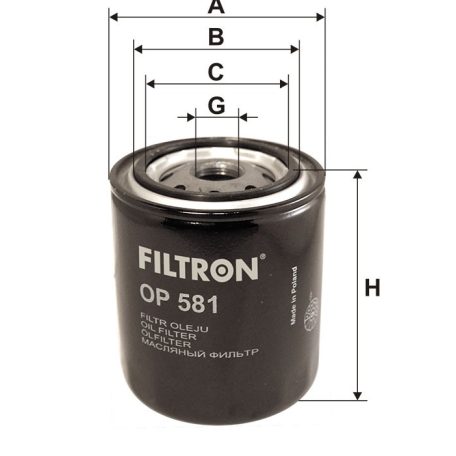 Filtron OP 581 (OP581) olajszűrő